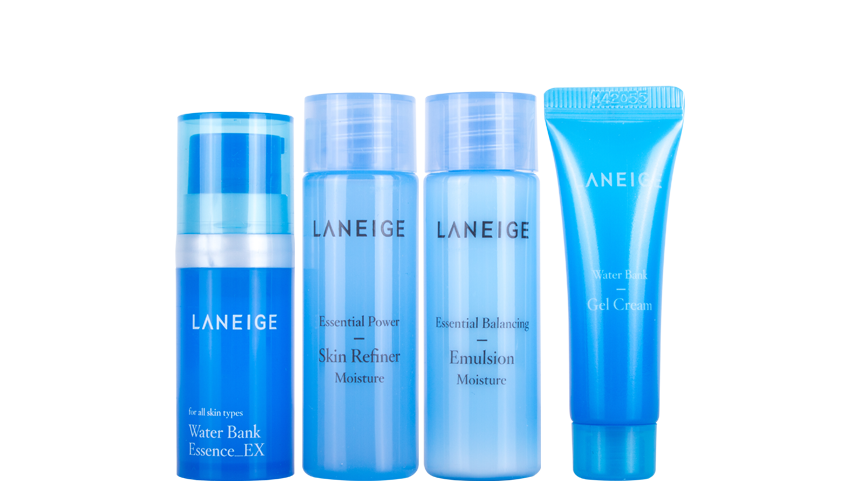 Hướng dẫn sử dụng bộ dưỡng da Laneige Moisture Care Trial Kit