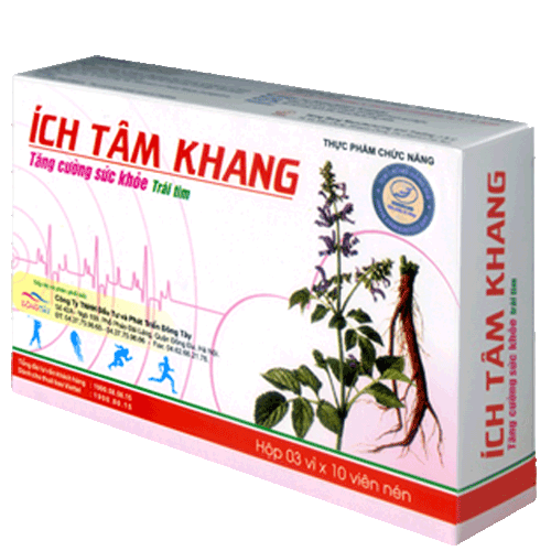 Thực phẩm chức năng Ích tâm khang - Cty cổ phần thương mại và xuất nhập khẩu