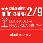 Aladin khuyến mãi tặng quà dịp Quốc khánh