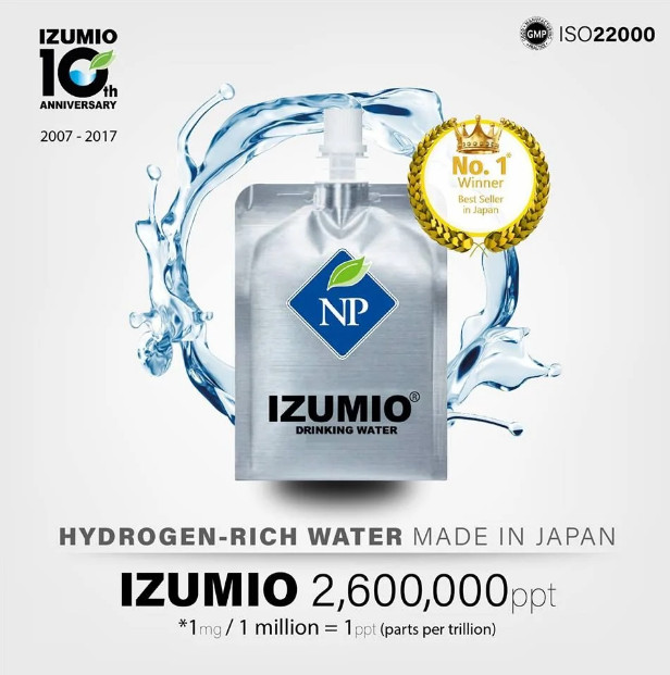 Nước Uống Giàu Hydro Izumio Nhật Bản: Bí Quyết Sống Khỏe, Sống Lâu