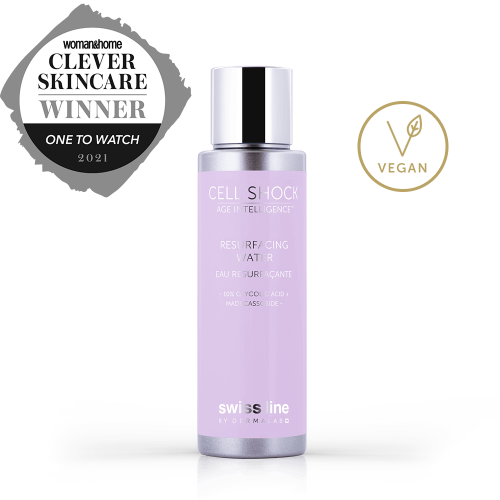 Peel thay da sinh học dạng nước Swissline Cell Shock Resurfacing Water 10% Glycolic Axit + Madecassoside