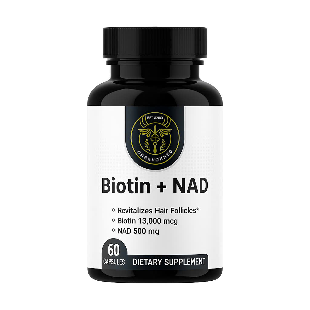 BIOTIN + NAD 500mg – Bí Quyết Phục Hồi Tóc & Trẻ Hoá Làn Da Từ Bên Trong