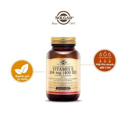 Viên Uống Solgar Vitamin E 268mg 400IU 50 Viên