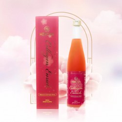 Nước uống Hebora Collagen Enrich Damask Rose Water Nhật Bản (Chai 500ml)