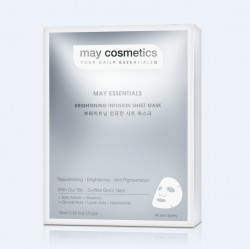 May Essential Brightening Infusion Sheet Mask Mặt nạ trắng sáng đột phá & điều trị nám và đốm nâu chuyên sâu Ref. 1001-[25mlx 5pcs]/box