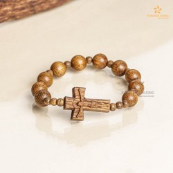 Vòng Tay Trầm Hương Mân Côi Đơn – Trầm Tốc Việt Nam Vân Dọc