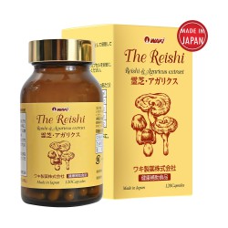 Viên uống Waki The Reishi Xích Linh Chi & Nấm Aragicus 2in1