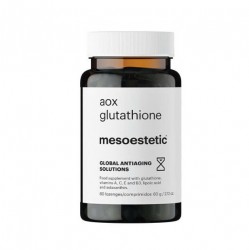 Viên uống Mesoestetic aox glutathione giúp ngăn ngừa lão hóa, làm trắng sáng da.