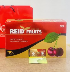 Cherry Tasmania Reid Fruits Australia Size Vip 30-32 Hộp Quà 2kg