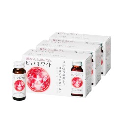 Nước uống dưỡng trắng da Shiseido Pure White Combo 3 hộp ( Hộp 10 chai x50ml)