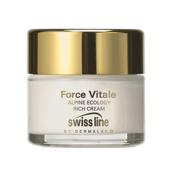 Kem sinh học hồi sinh làn da khô lão hóa Swissline Force Vitale Alpine Ecology Rich Cream