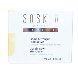 Kem tẩy da chết, làm sáng da Soskin Glycolic New Skin Cream 50ml