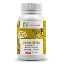 Viên uống bạch quả bổ não, tăng cường trí nhớ NZPurehealth Ginkgo Biloba