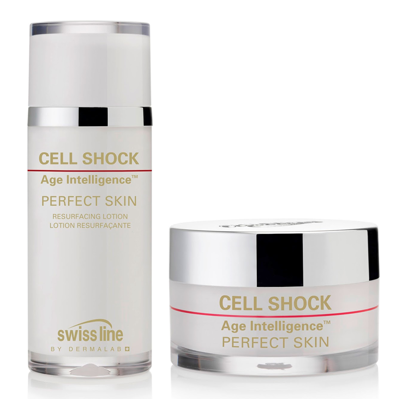 Bộ đôi tái tạo da Swissline Cell Shock Age Intelligence Perfect Skin - REF. 1182