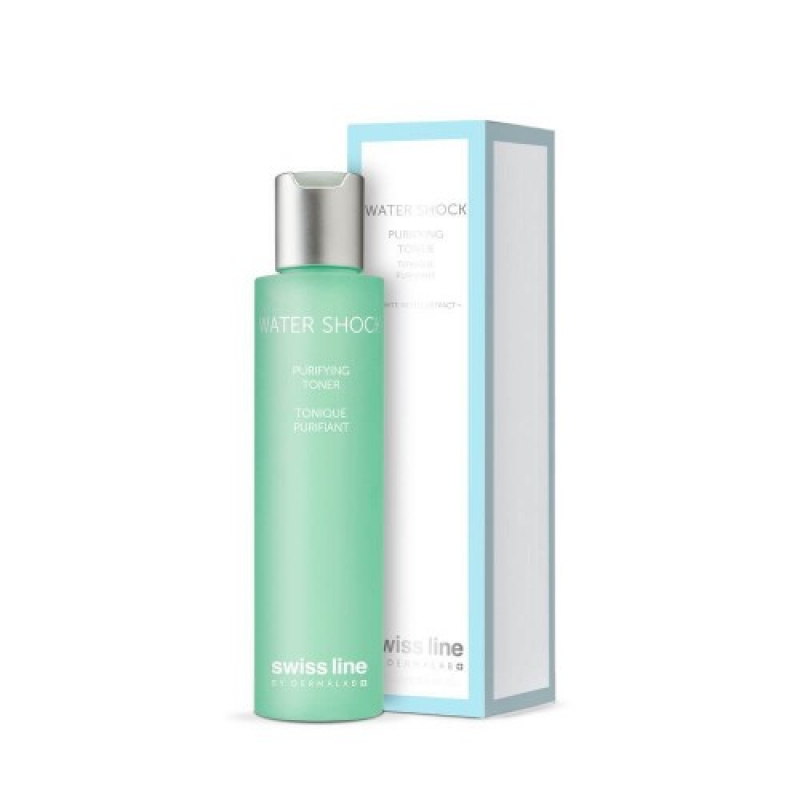 Nước hoa hồng giảm nhờn, se khít chân lông Swissline Water Shock Purifying Toner – REF. 1704