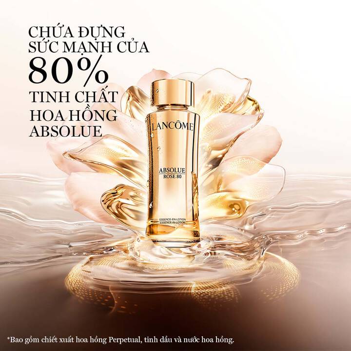 Nước cân bằng chiết xuất hoa hồng Lancôme Absolue Rose 80 Essence
