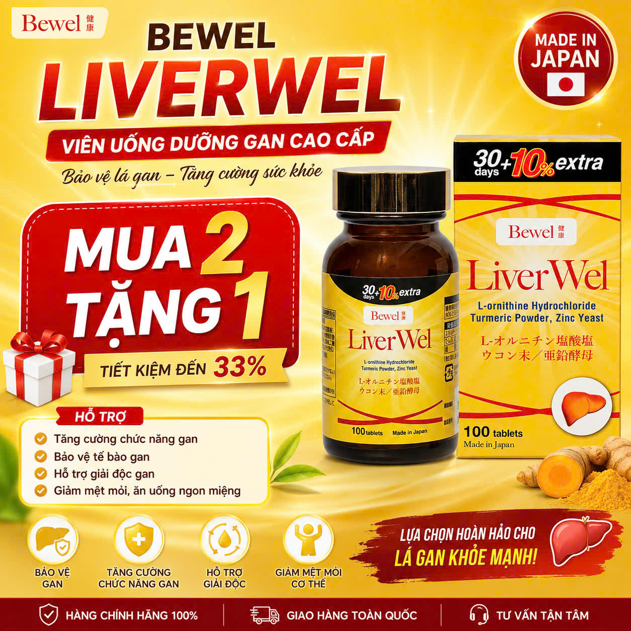 Viên uống dưỡng gan Bewel LiverWel